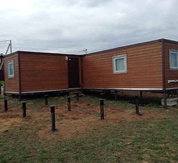 Винтовые сваи под бытовку в Чехове