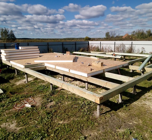 Свайно-винтовой фундамент 6х8 в Чехове